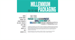 Desktop Screenshot of millenniumpackaging.com